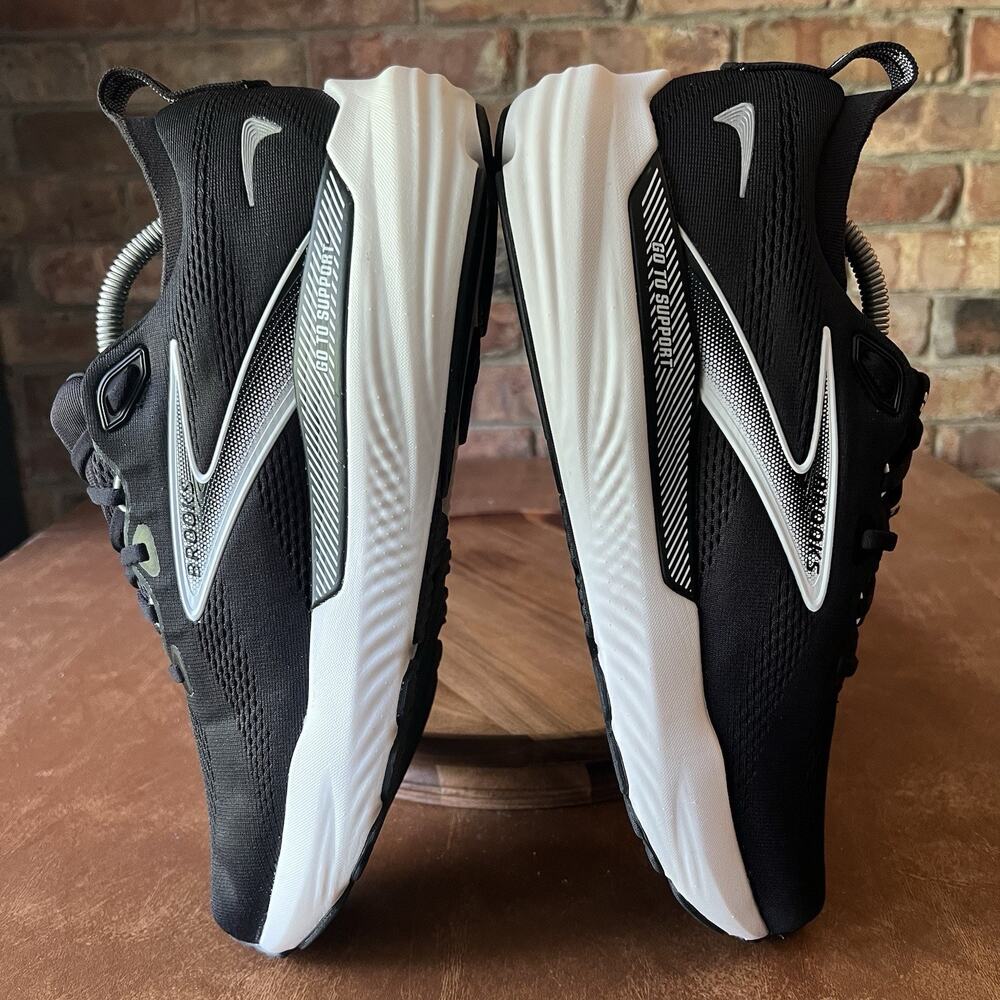 Brooks Glycerin GTS 22 Supportive Mens 11 Black White Running Shoes Sneakers - Picture 16 of 16